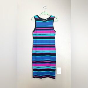 Whitney Port Multi-Colored Pointelle Column Knit Dress